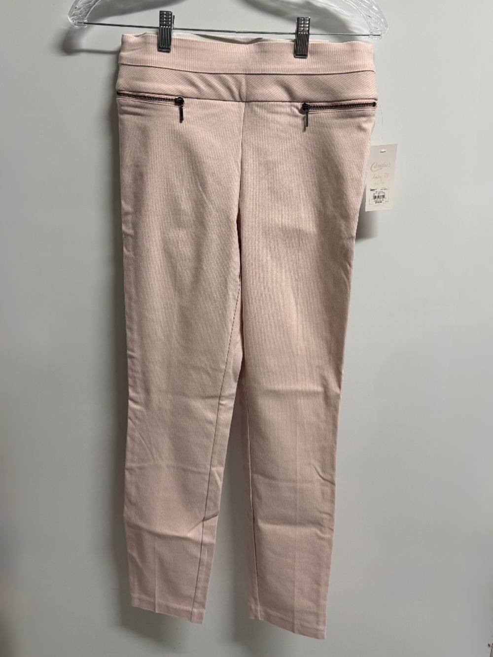 NWT Candies Pink Striped Strechy Slim Pants